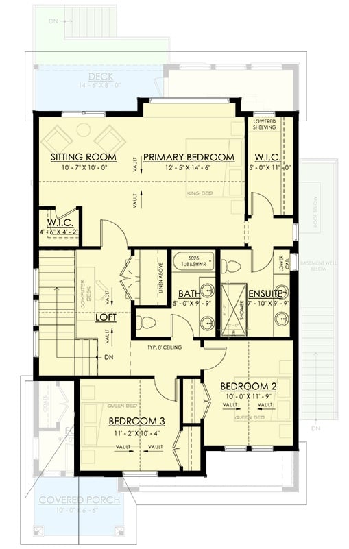 Second Level Floor Plan