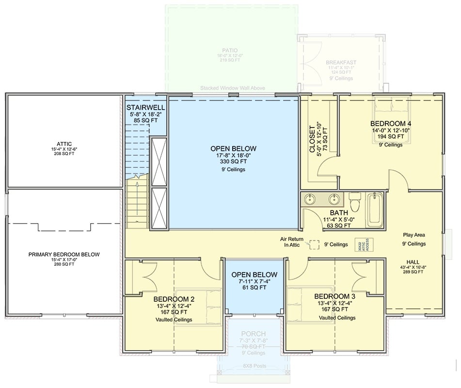 Second Level Floor Plan