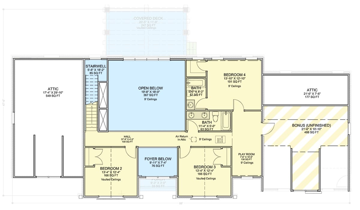 Second Level Floor Plan