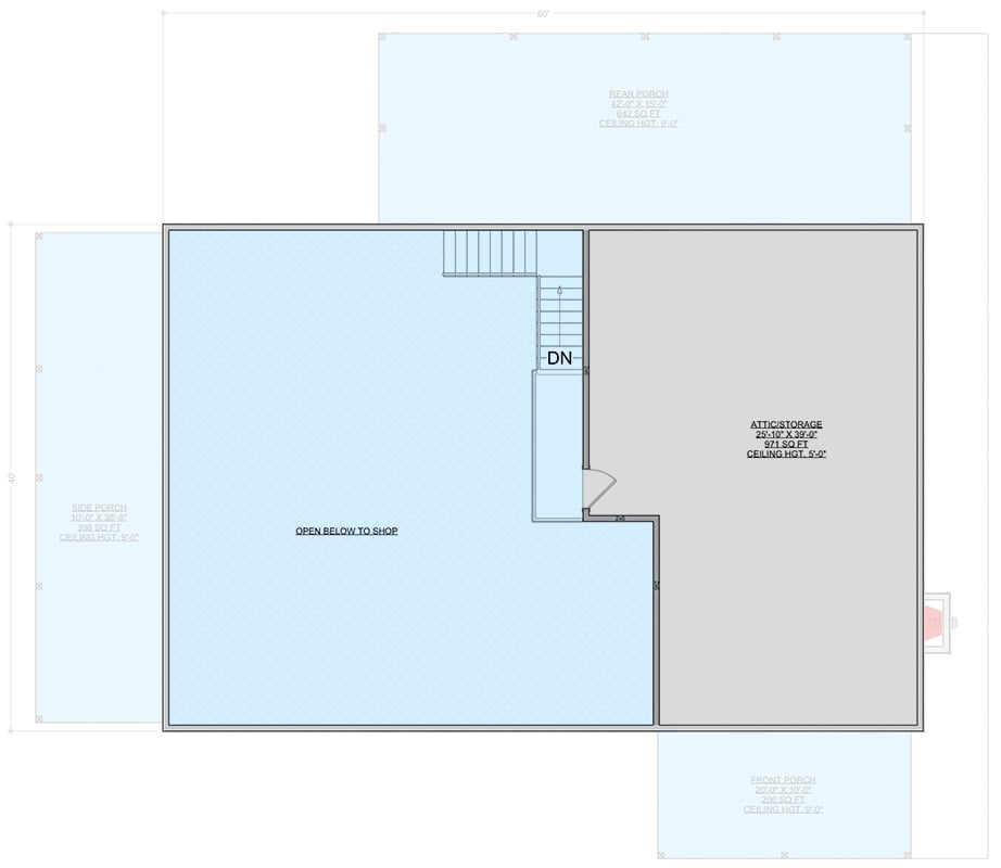 Second Level Floor Plan