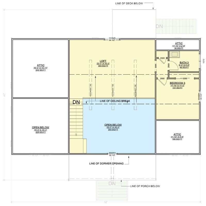 Second Level Floor Plan