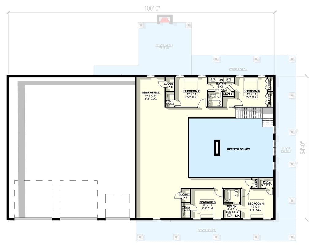 Second Level Floor Plan