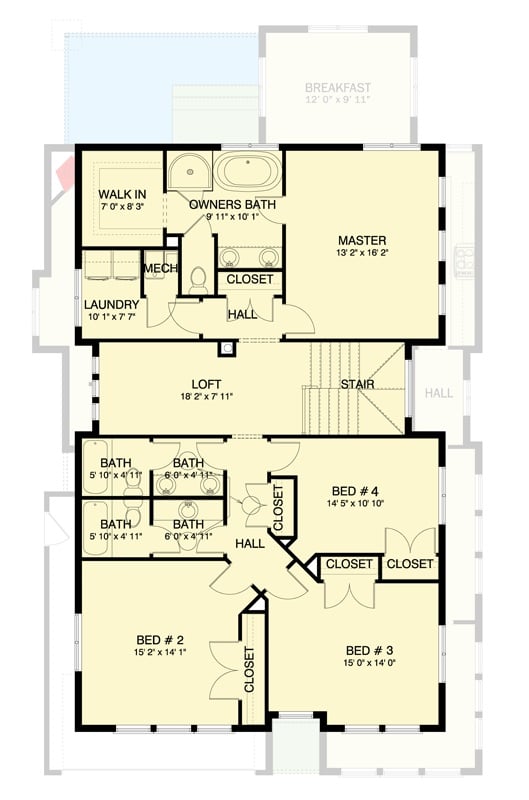 Second Level Floor Plan