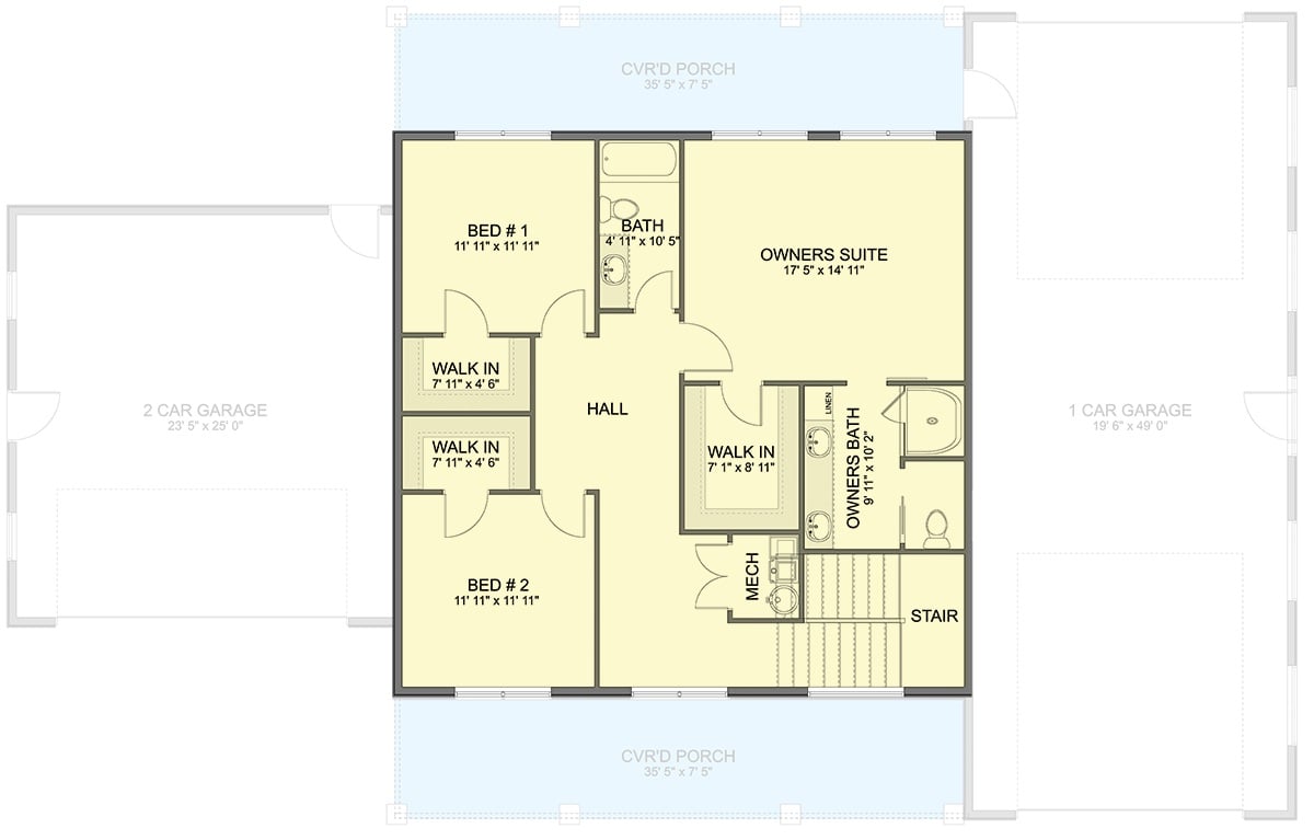 Second Level Floor Plan