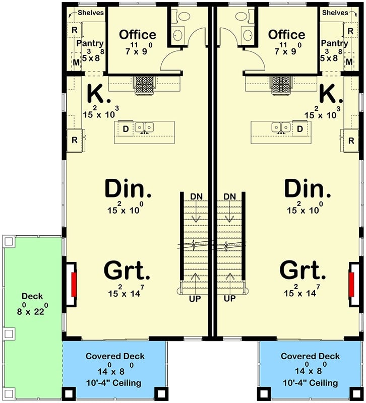 Second Level Floor Plan