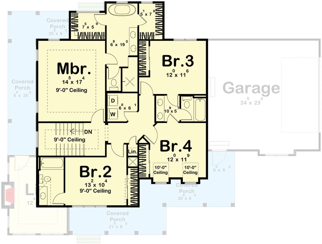 Second Level Floor Plan