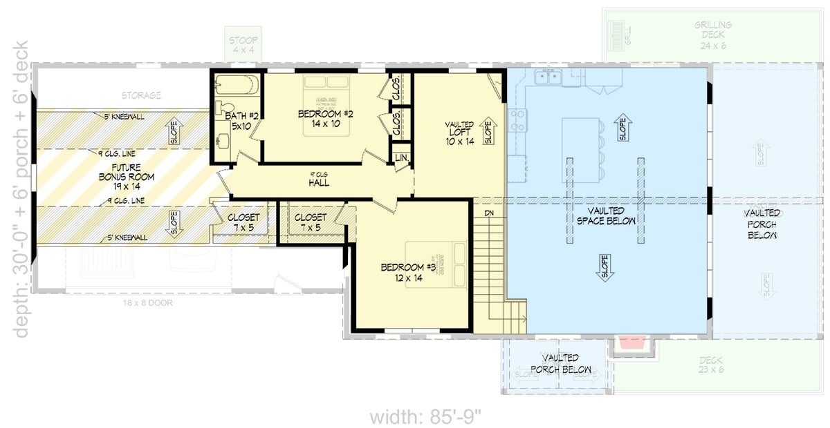 Second Level Floor Plan