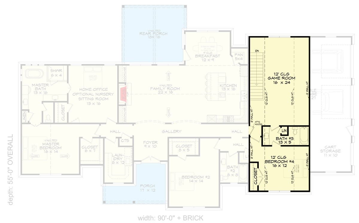 Second Level Floor Plan