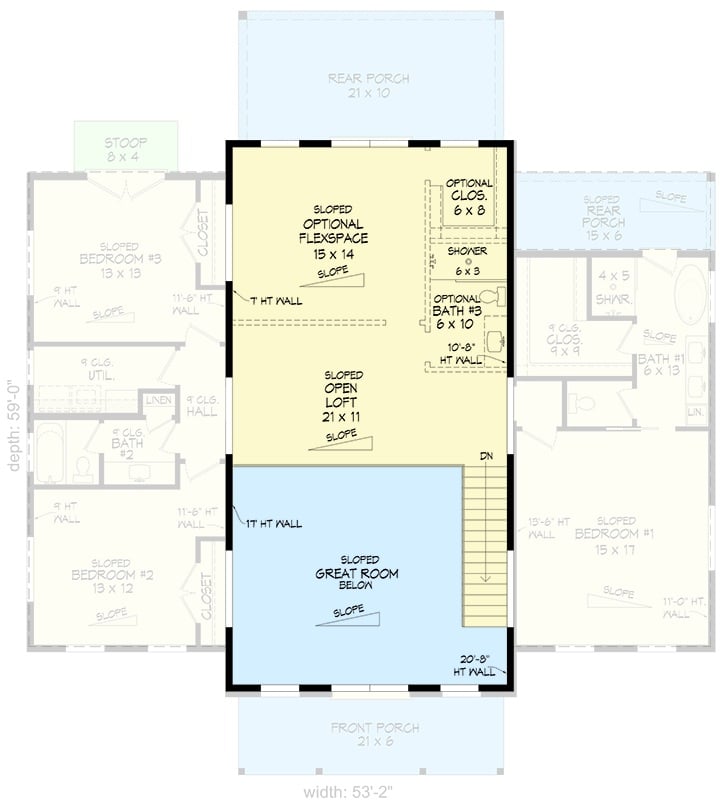 Second Level Floor Plan