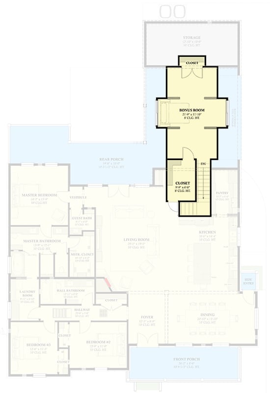 Second Level Floor Plan