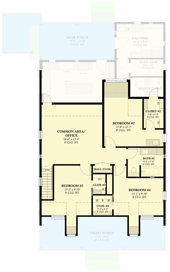 Second Level Floor Plan