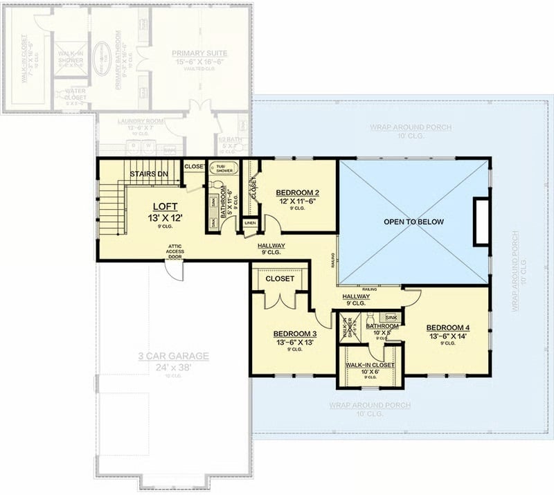 Second Level Floor Plan