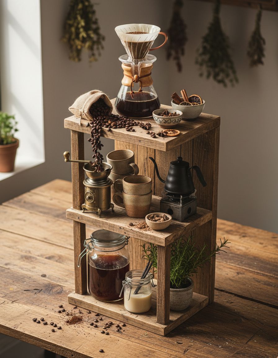 Vertical Tower Coffee Station Design