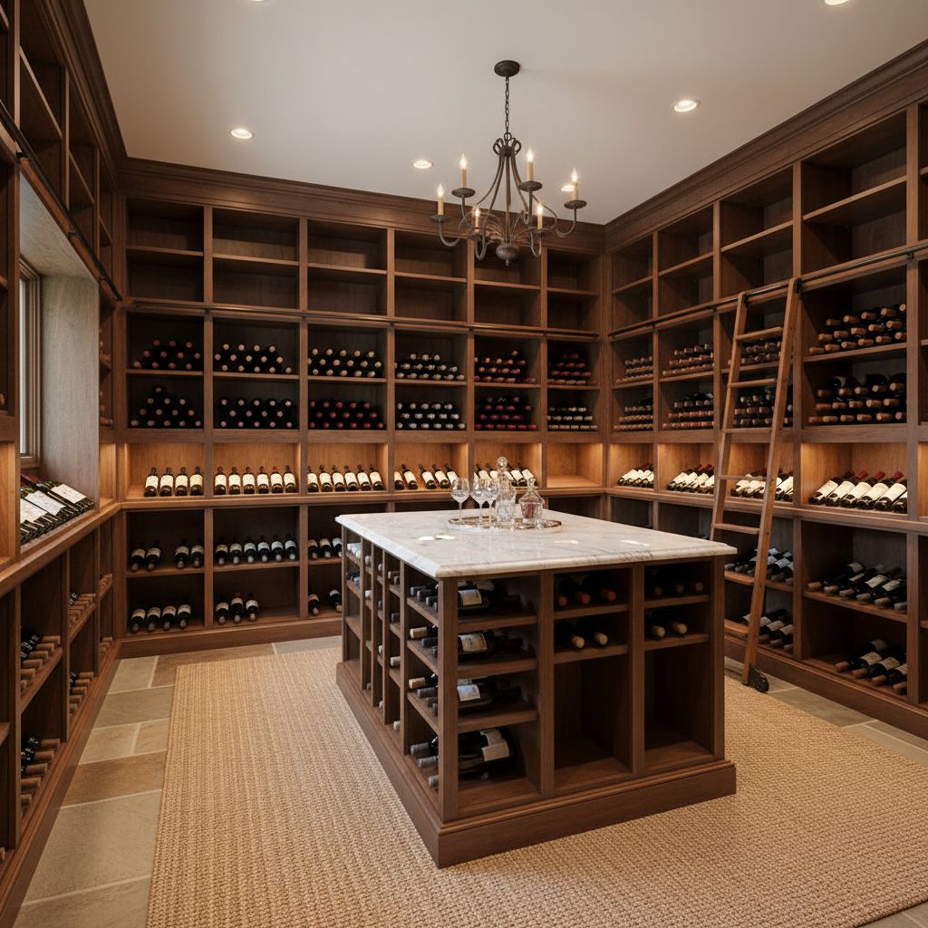 Walk-in Kitchen Pantry Wine Storage