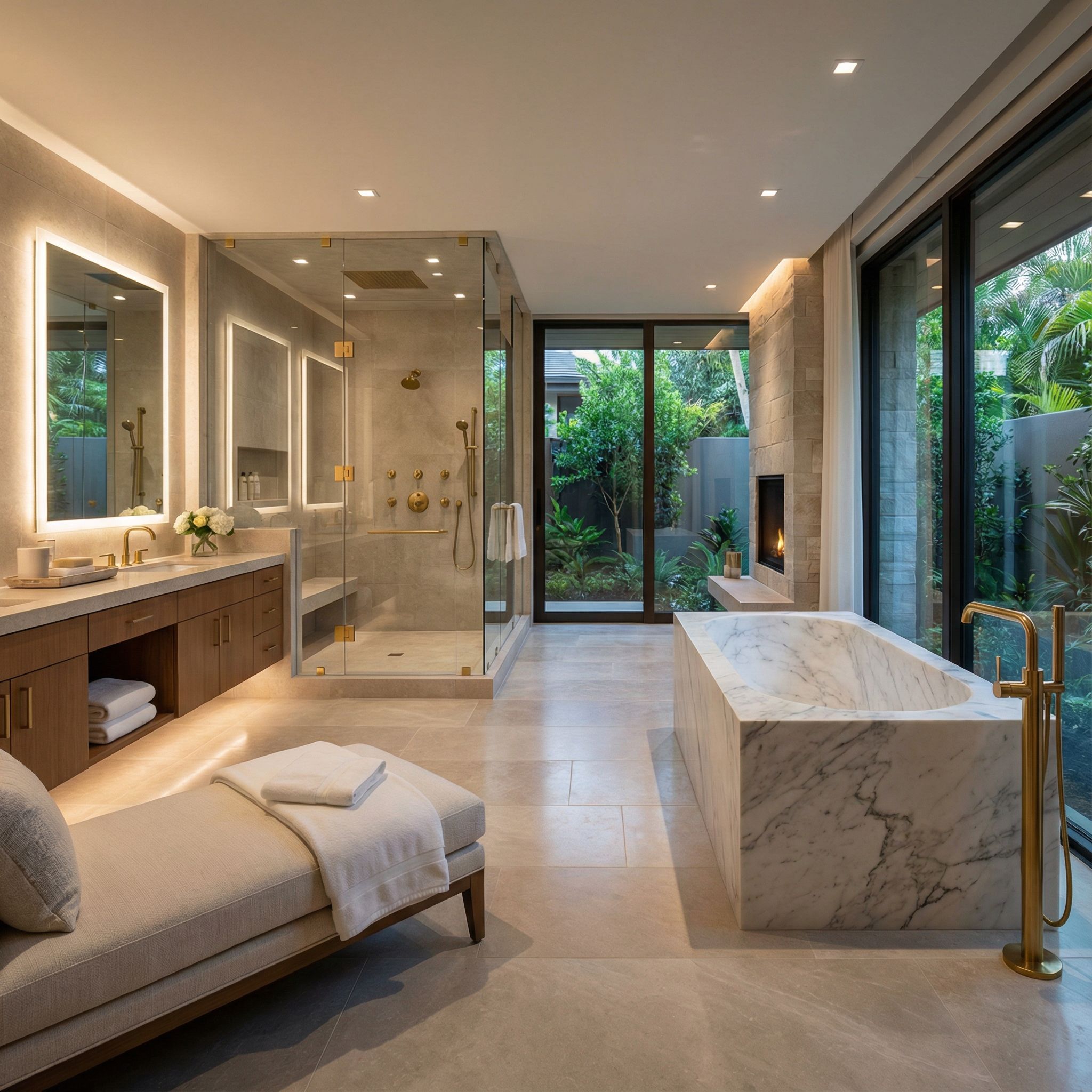 $100,000 Primary Bathroom Design with Spa Retreat