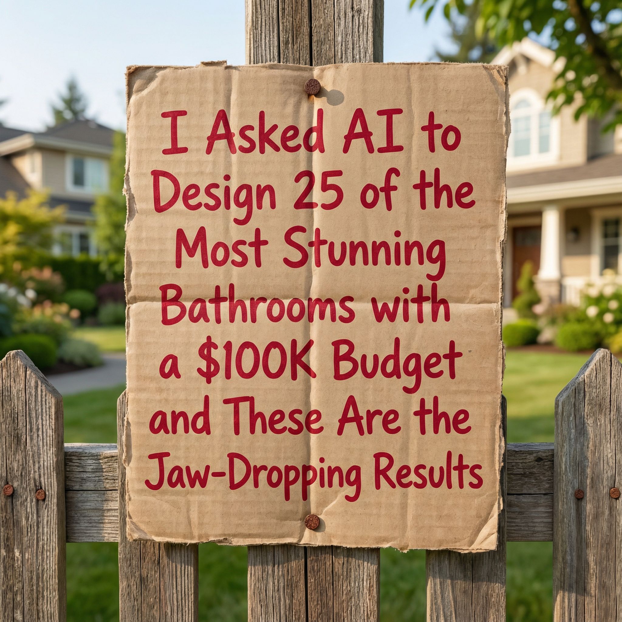 I Asked AI to Design 30 of the Most Stunning Bathrooms with $100K Budget and These Are the Results