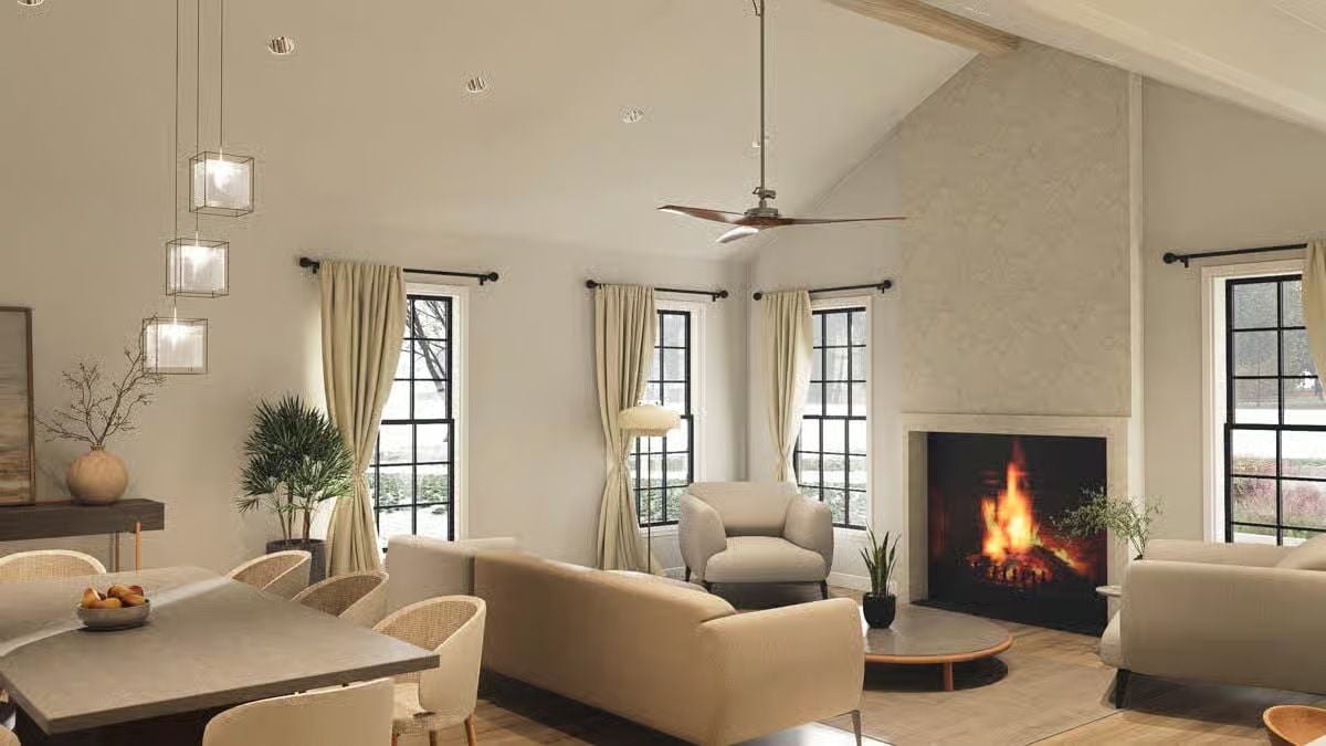 Living Room and Dining Area