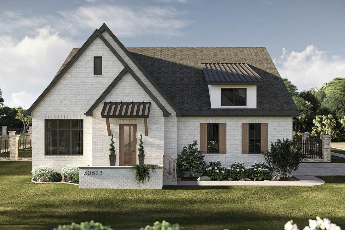 Modern 3-Bedroom Cottage with Optional Basement and Jack & Jill Bath (Floor Plan)