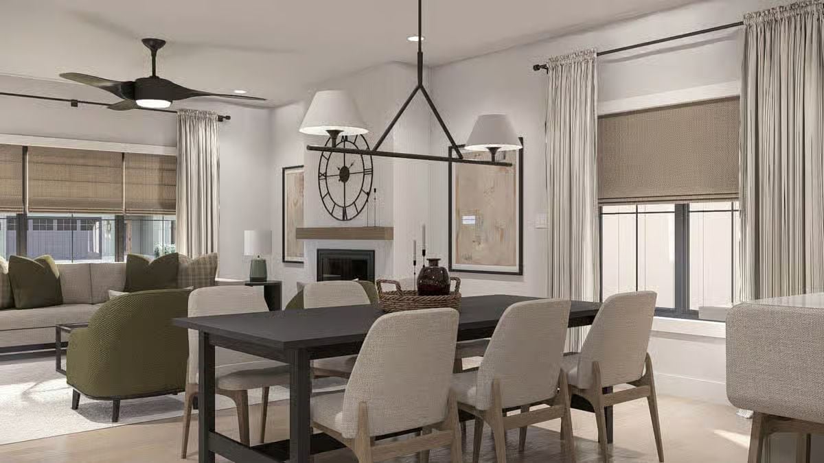 Living Room and Dining Area