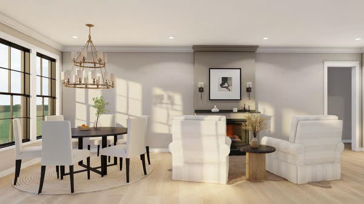 Living Room and Dining Area