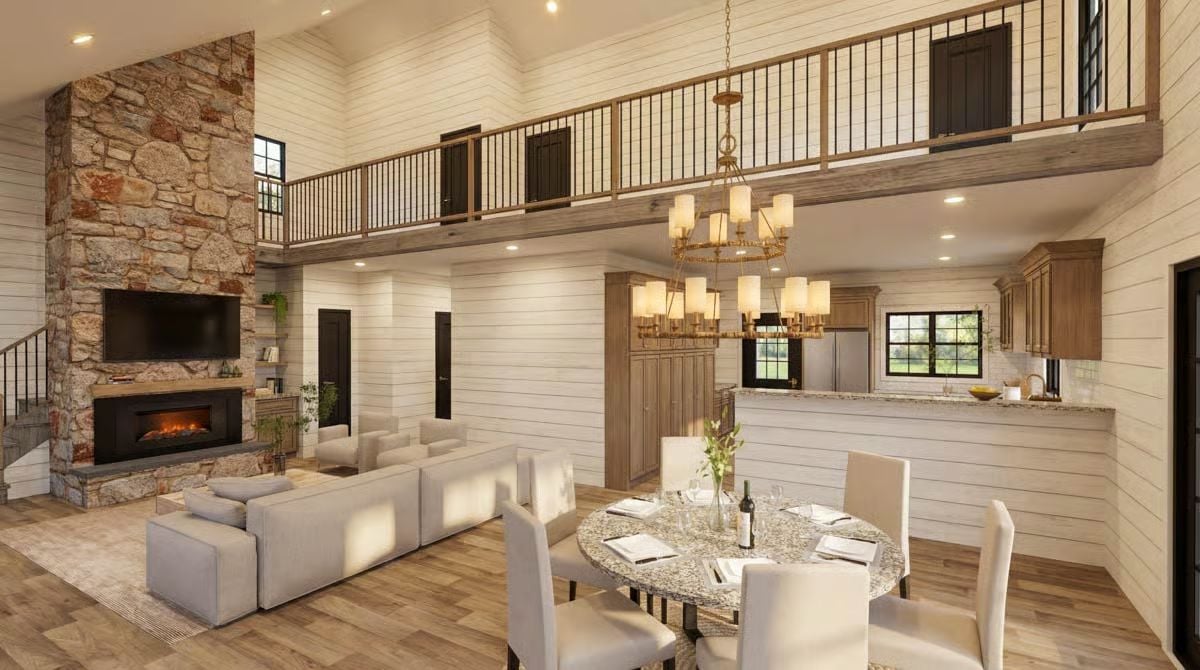 Great Room and Dining Area