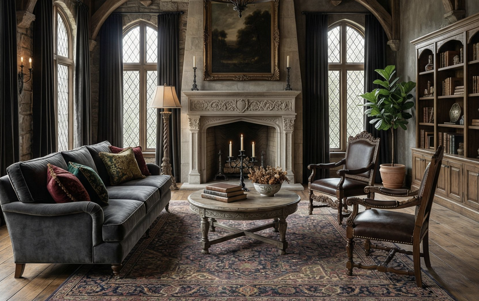 19 Old World Aesthetic Meets Chalet Style Living Room Designs