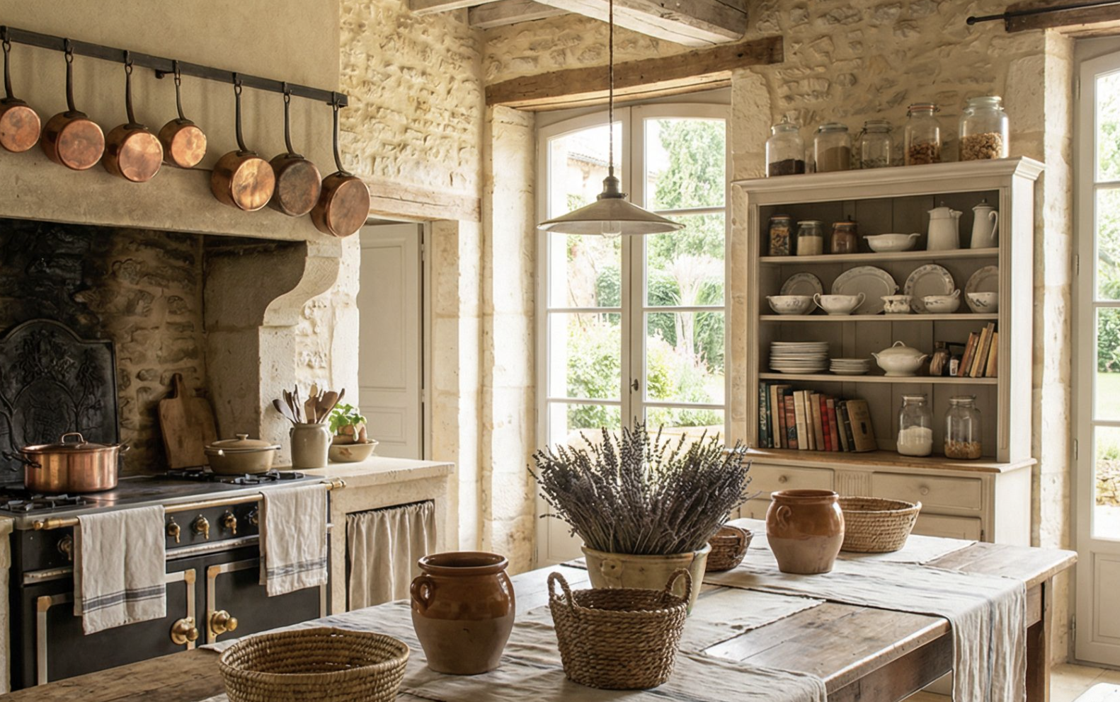 19 High-End French Country Kitchens Designed with a Strong Dose of Rustic