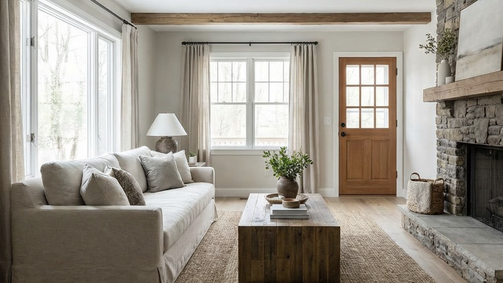 29 Living Room Makeovers From Boring and Dated To Cozy Rustic For $3,000 (or less)