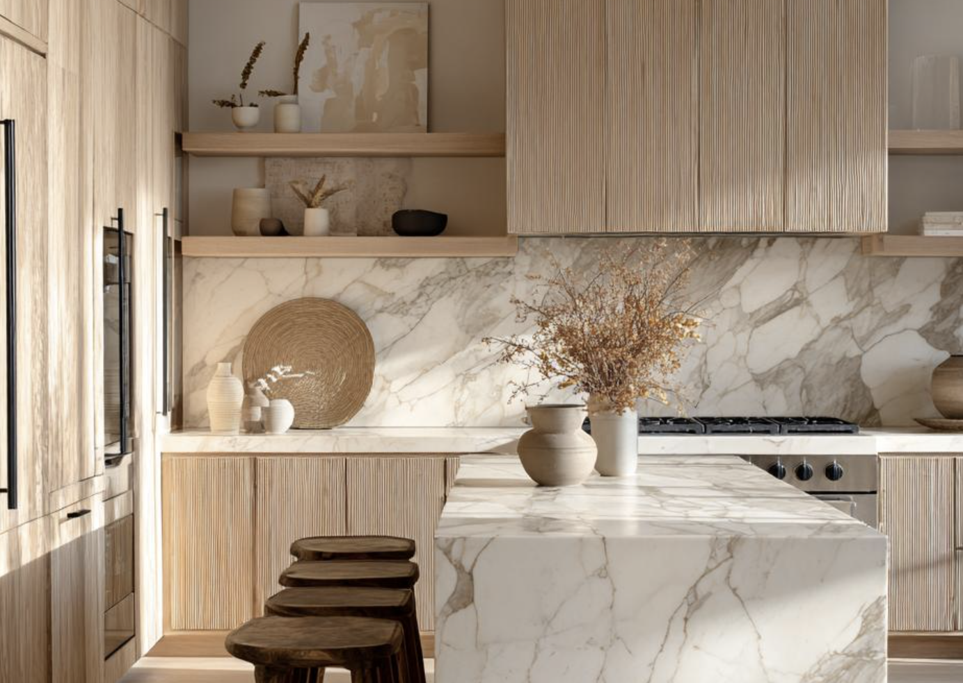 38 High End $100K Japandi Kitchen Designs