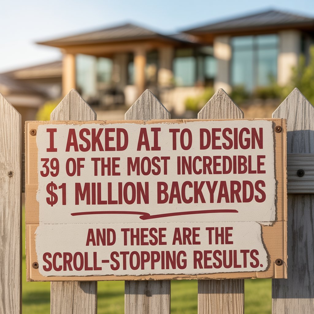 I Asked AI to Design 39 of the Most Incredible $1 MILLION Backyards and These Are the Scroll-Stopping Results