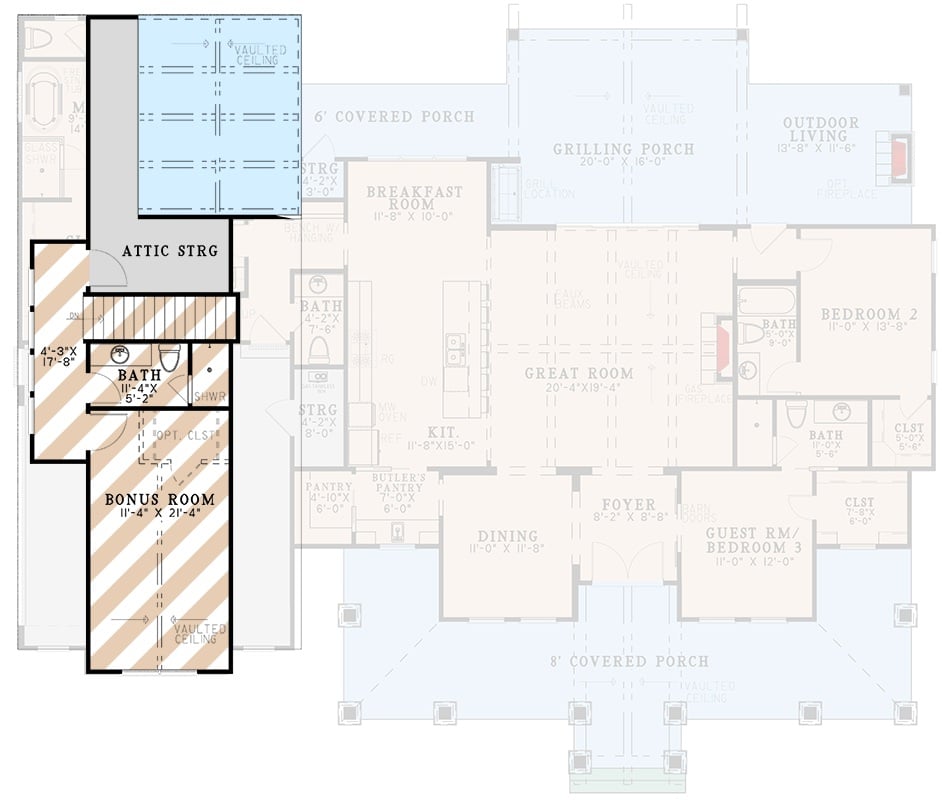 Bonus Level Floor Plan