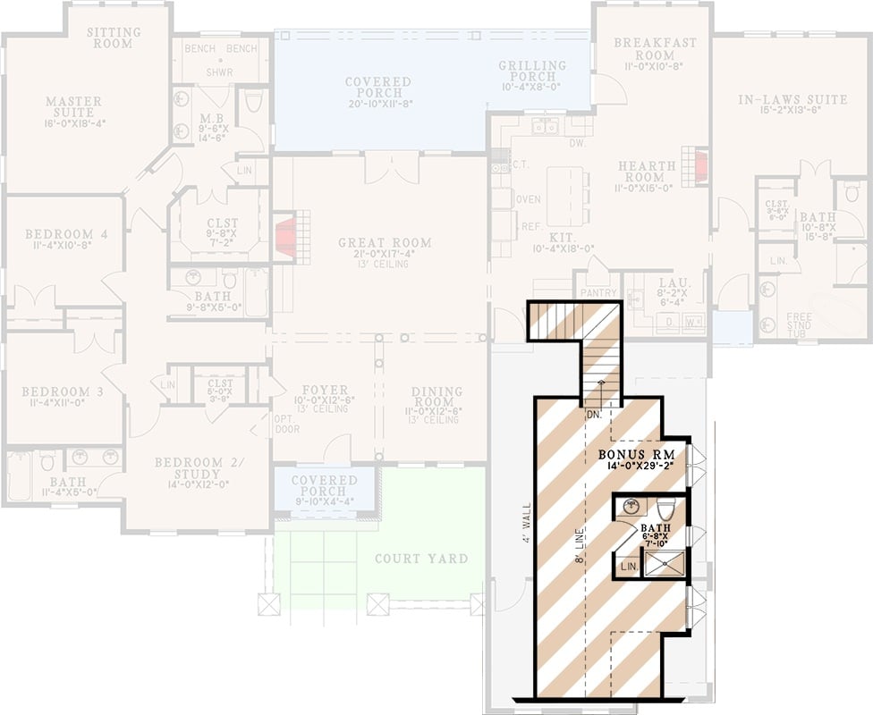Bonus Level Floor Plan