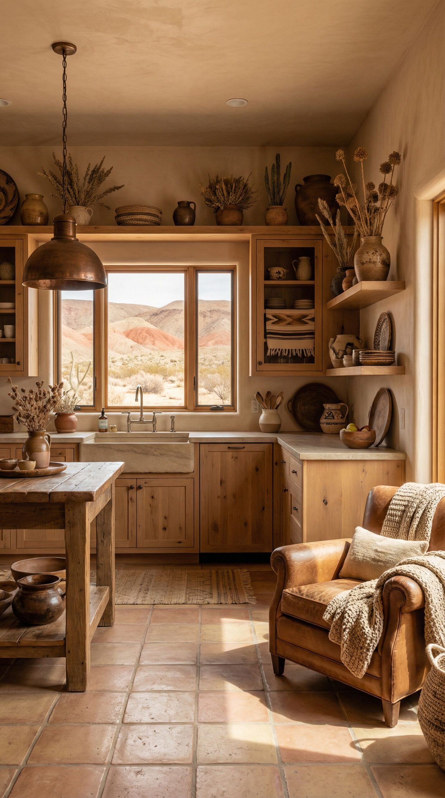 Cluttered Countertop Kitchen → Streamlined Butler's Pantry