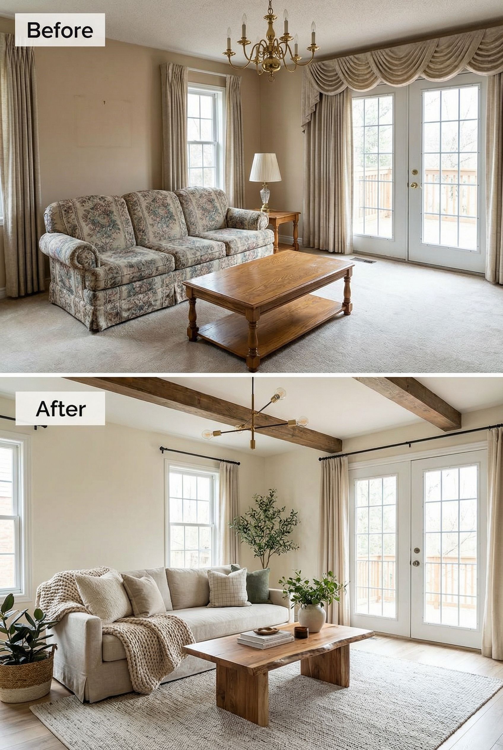 Cozy Layered Living Room Refresh Finished on a $3,000 Budget