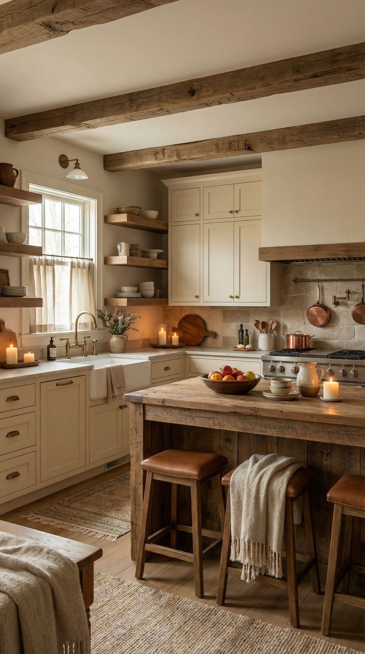 Dark '90s Kitchen → Airy White Shaker Style