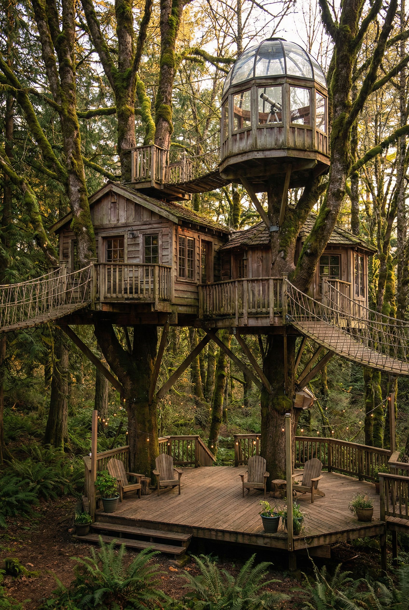 Family Tree House with Observatory Tower Level