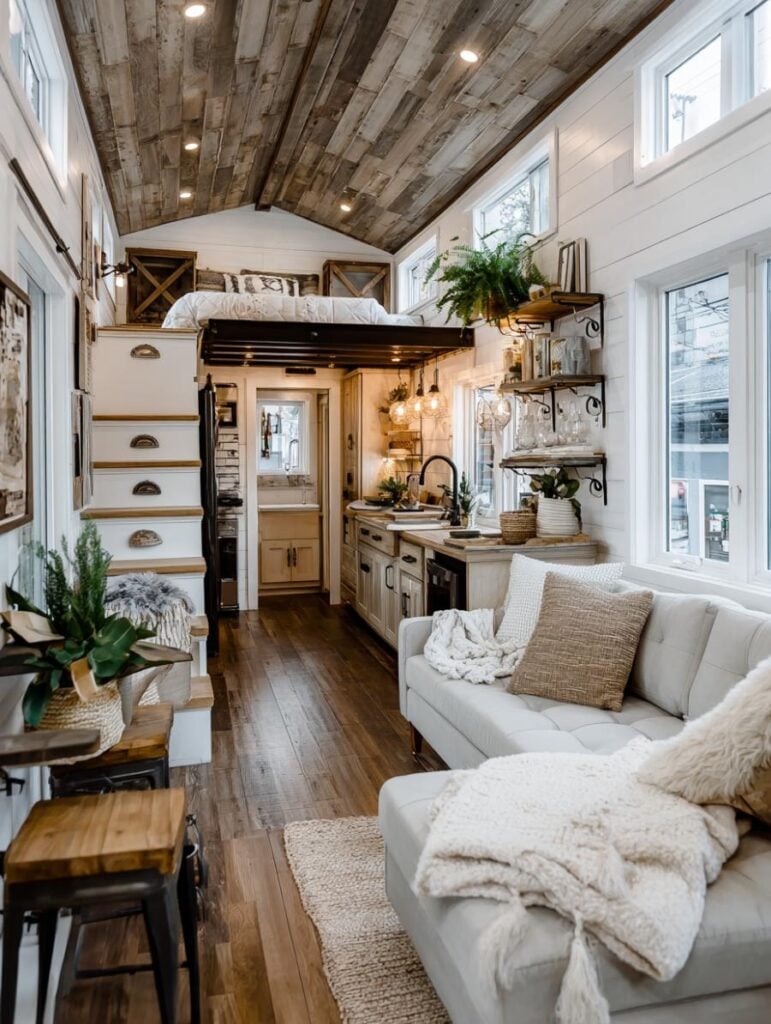 42 Truly Spectacular Farmhouse-Style Tiny Home Interiors – Home ...