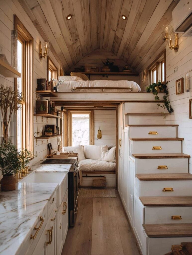 42 Truly Spectacular Farmhouse-Style Tiny Home Interiors – Home ...