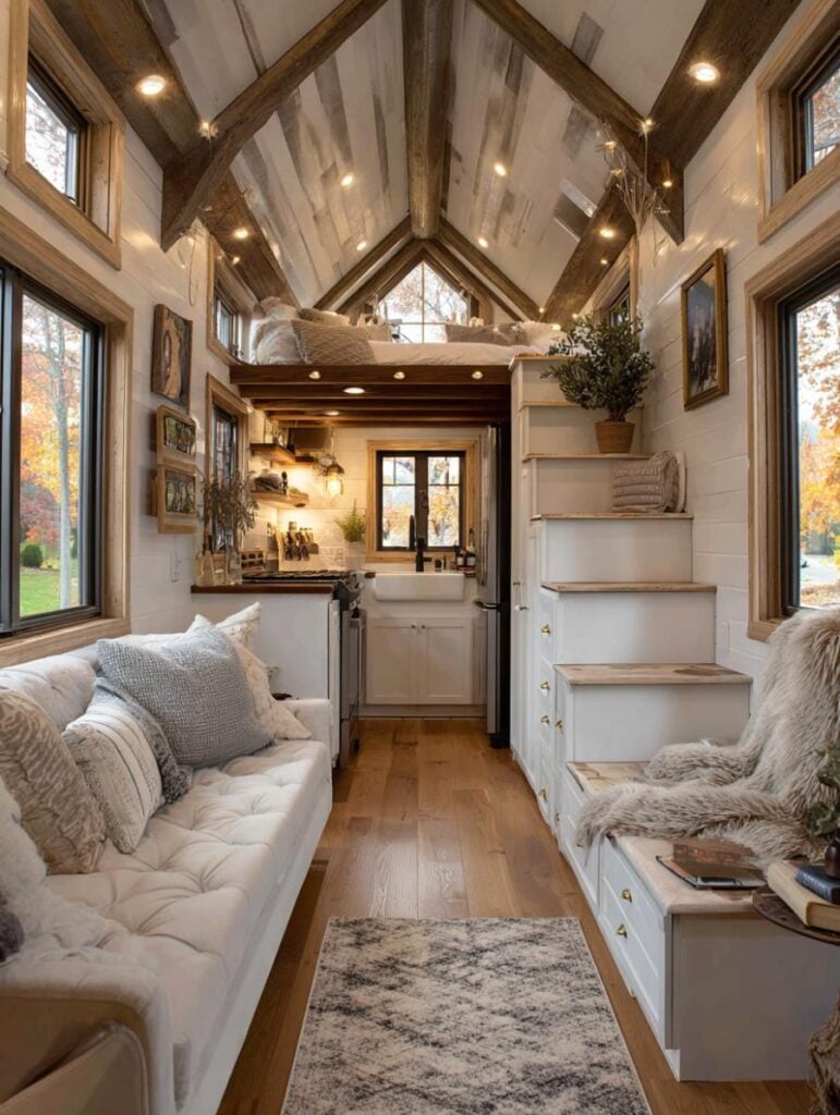 42 Truly Spectacular Farmhouse-Style Tiny Home Interiors – Home ...
