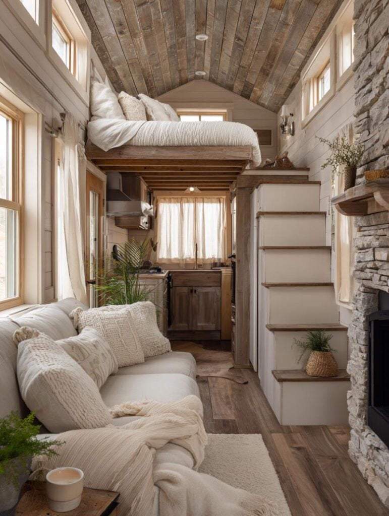 42 Truly Spectacular Farmhouse-Style Tiny Home Interiors – Home ...