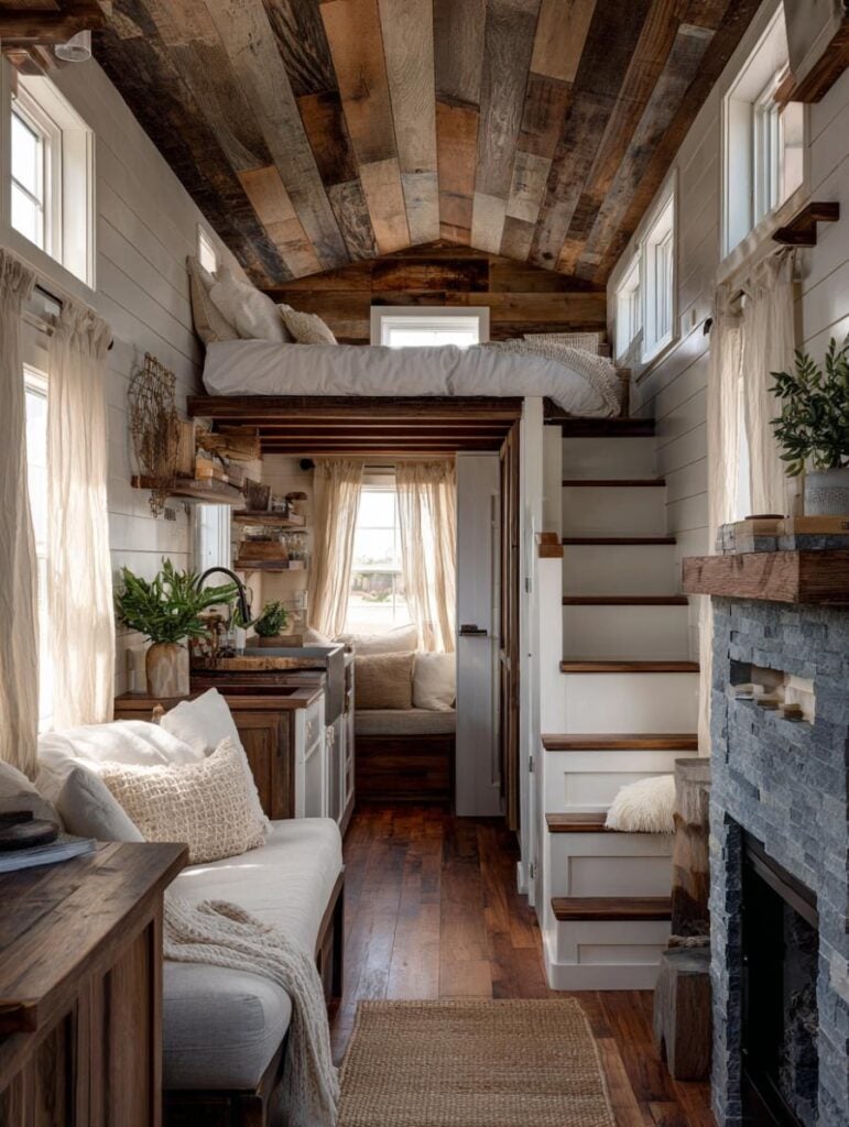 42 Truly Spectacular Farmhouse-Style Tiny Home Interiors – Home ...