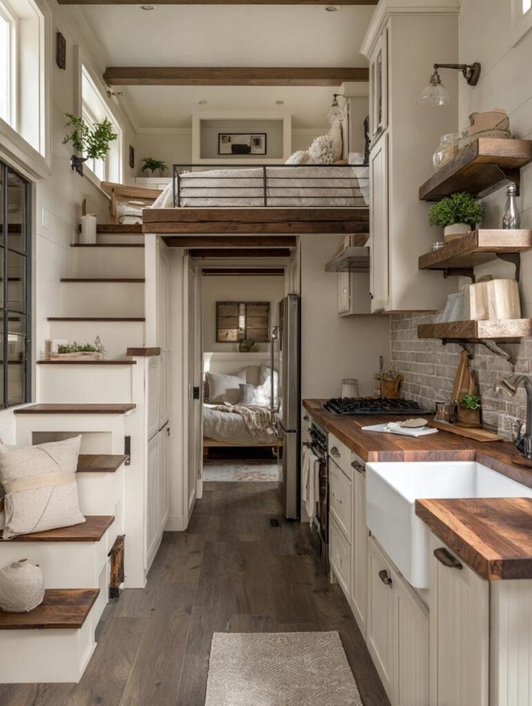 42 Truly Spectacular Farmhouse-Style Tiny Home Interiors – Home ...