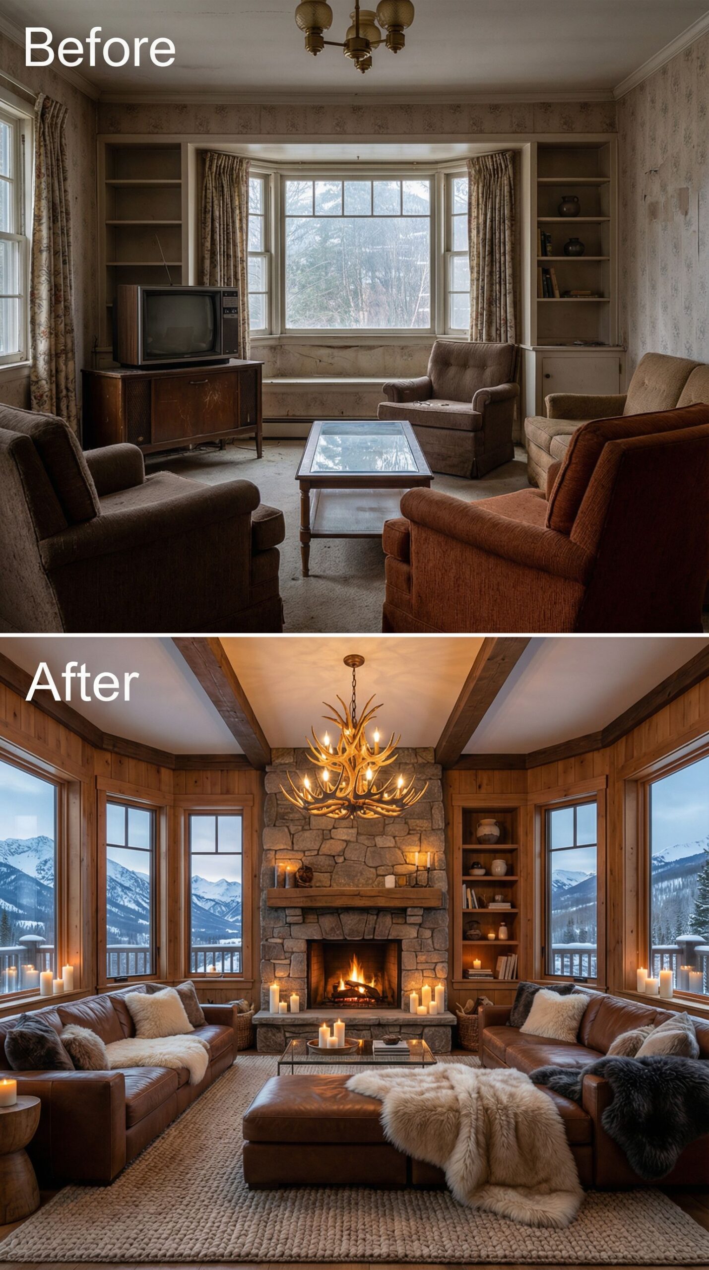 Formal Sitting Room → Intimate Sunken Gathering Space