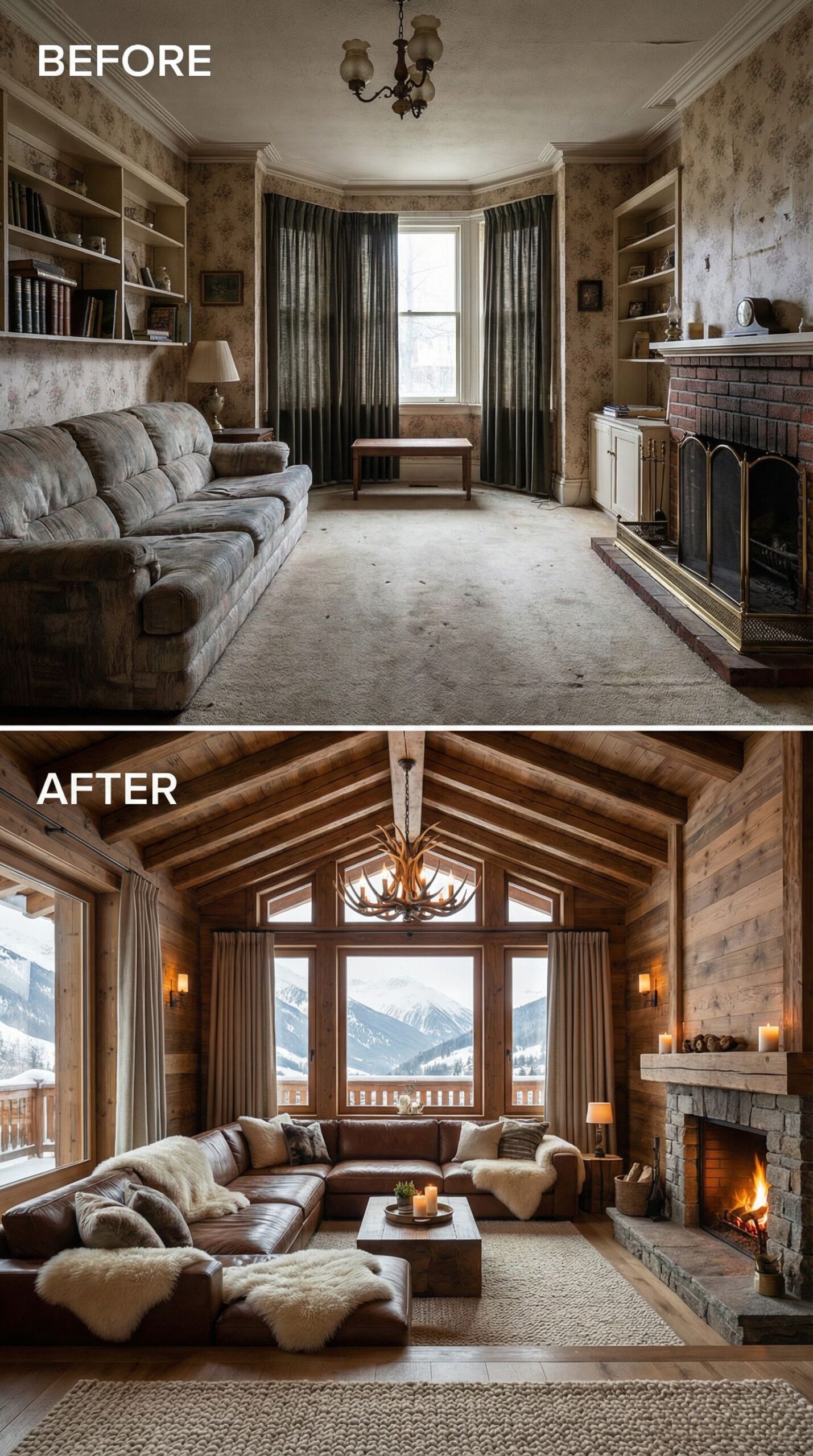 Formal Sofa Arrangement → Circular Conversation Pit