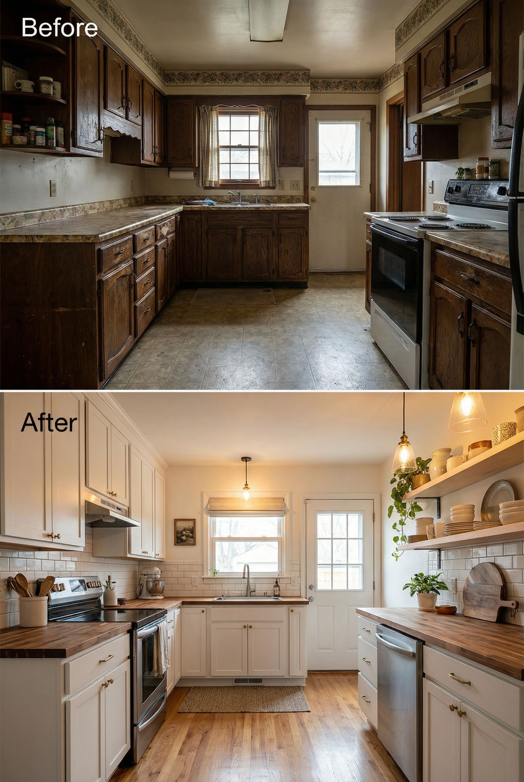 From stark white kitchen to earthy layered cozy beauty