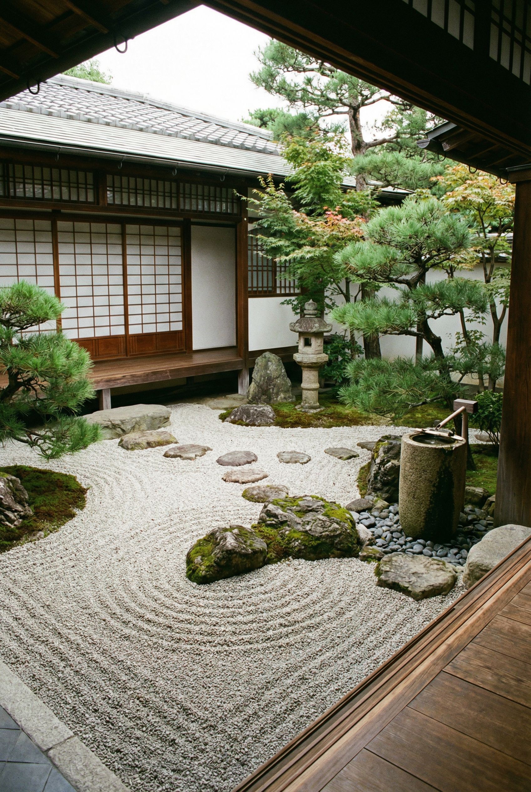 Japanese Zen Courtyard Garden Sanctuary