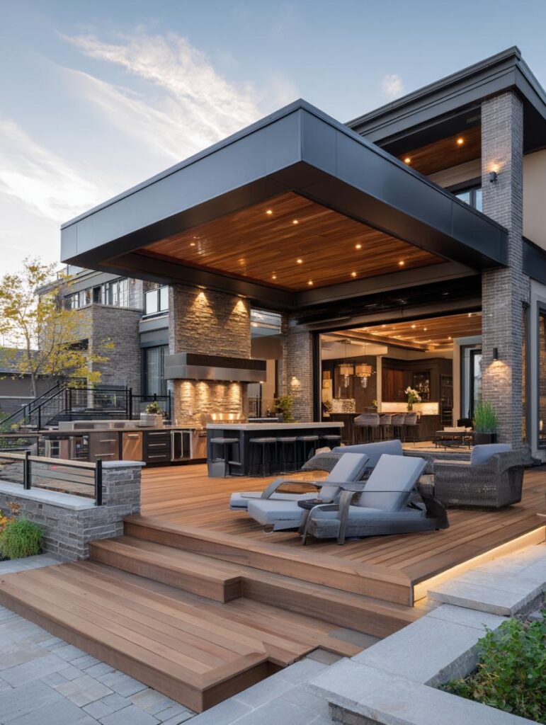 40 Luxurious $100K+ Custom Covered Deck Designs – Home Stratosphere