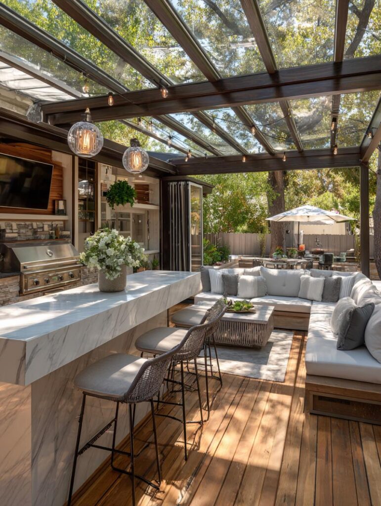 40 Luxurious $100K+ Custom Covered Deck Designs – Home Stratosphere