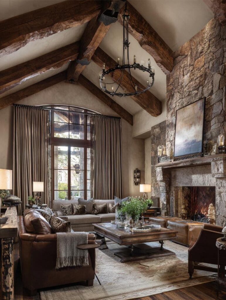 40 Luxury $100K+ Rustic Transitional Living Rooms – Home Stratosphere