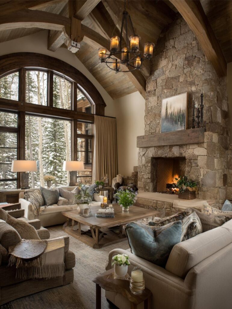 40 Luxury $100K+ Rustic Transitional Living Rooms – Home Stratosphere
